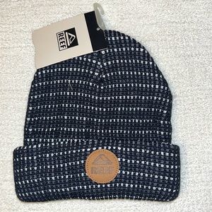 Reef gray pattern Bernie Beanie sz kids OS NWT